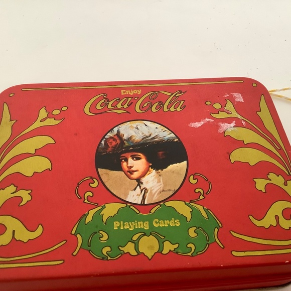 Vintage Coca Cola Playing Cards in Tin Box - Picture 3 of 4